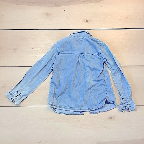 Unisex Kids Lefties Casual Blue Buttoned Denim Jacket - Picture 3 of 5